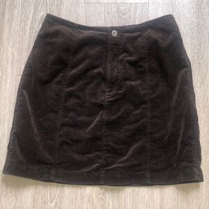 Gap Size 6 Brown Corduroy Skirt